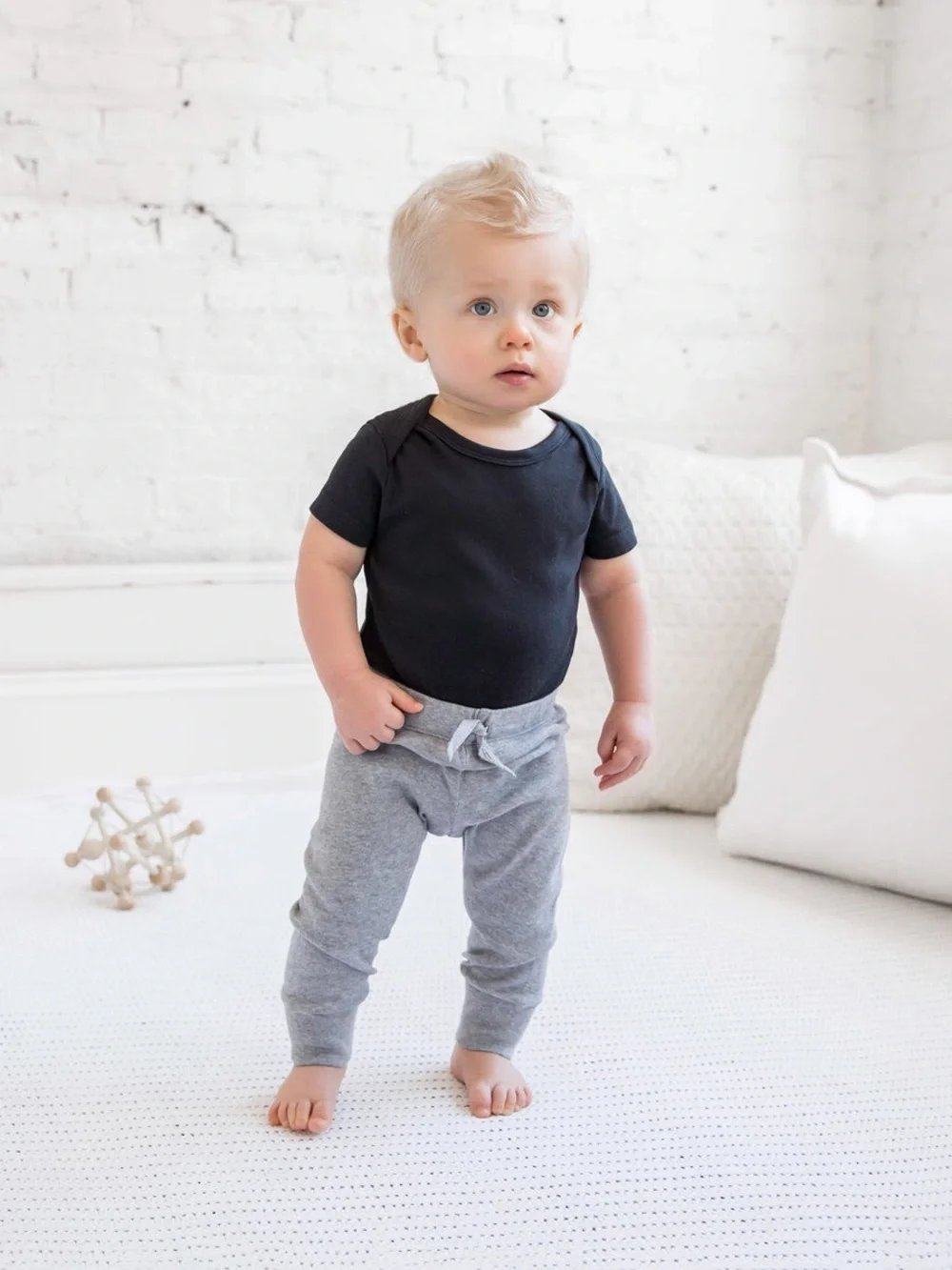 Colored Organics Black Short-Sleeve Baby Onesie 12-18M
